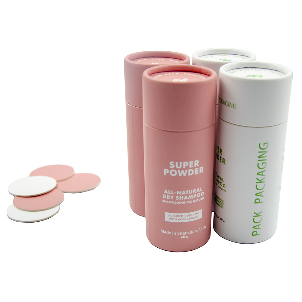 Wholesale shaker paper tube round cosmetic round tube box packaging paper tube powder