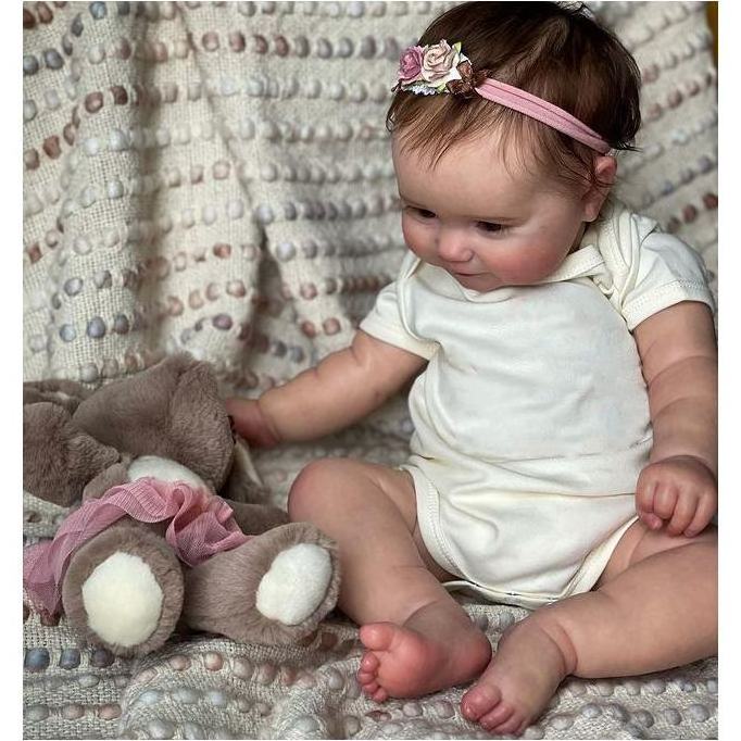 Reborn Doll mini reborn bebek American Realistic Solid Soft Kids Princess Life Bebes Lifelike Silicon Vinyl Alive Baby Doll