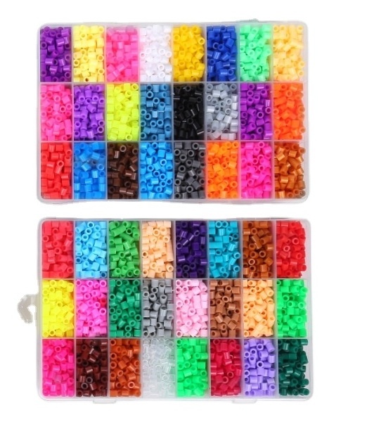 Wholesale educational toys diy puzzle game ironing beads set plastic 5mm perler beads