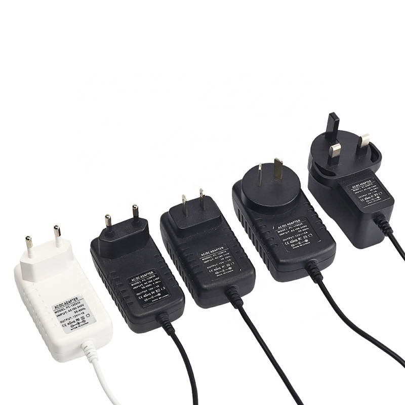 EU US UK AU Wall Charger 5V 6V 9V 12V 15V 20V 24V 0.5A 1A 2A 3A 4A 5A 000amp LED CCTV Power Supply AC DC Switching Power Adapter