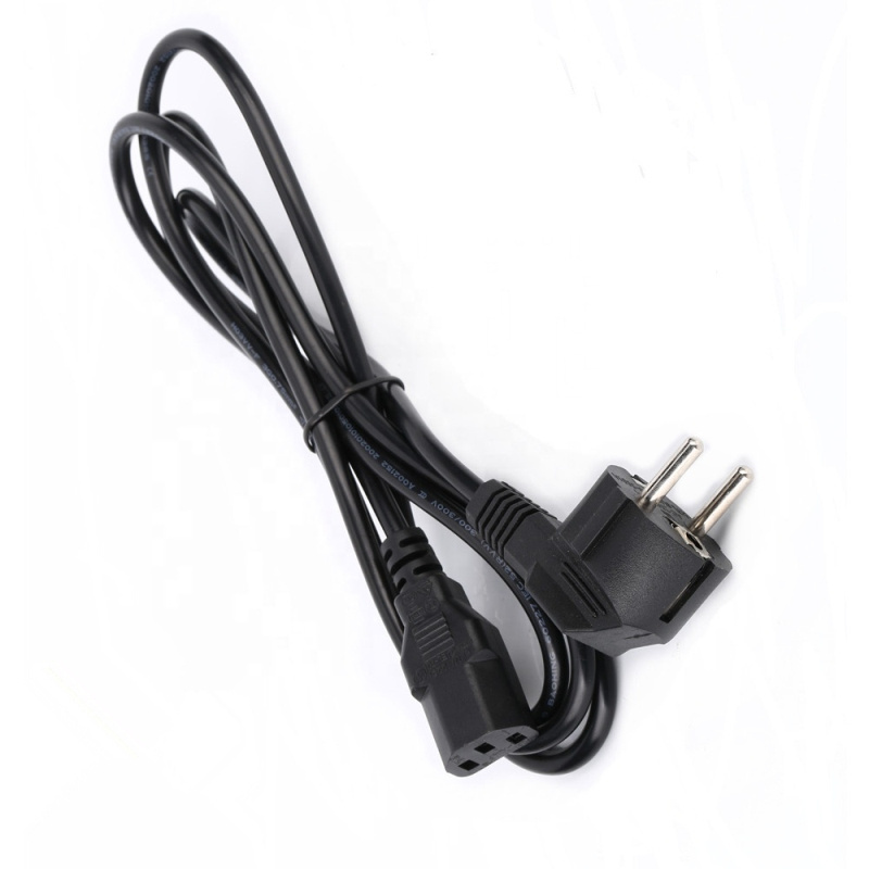 VDE 220v PVC Eu European Power Cord Ac Euro Iec320 C5 C7 C13 0.75mm Europe Power Cable with Plug