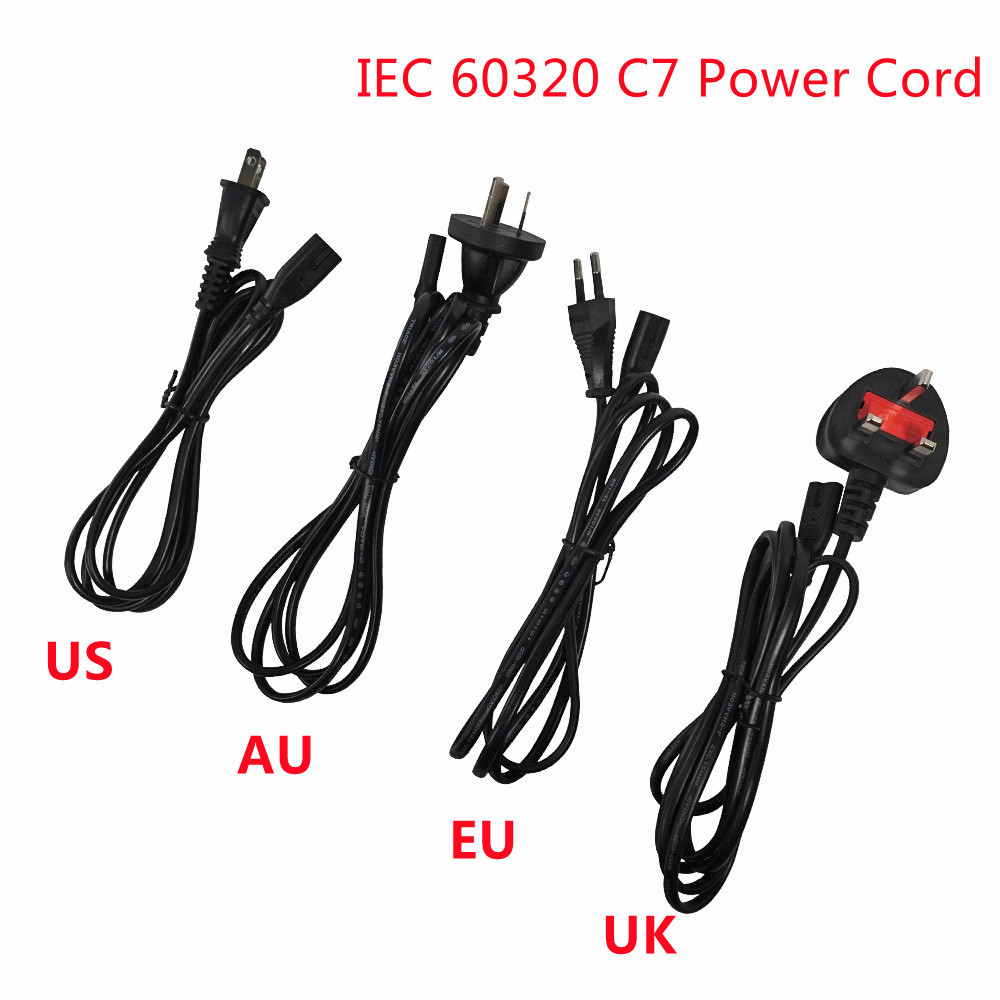 VDE 220v PVC Eu European Power Cord Ac Euro Iec320 C5 C7 C13 0.75mm Europe Power Cable with Plug