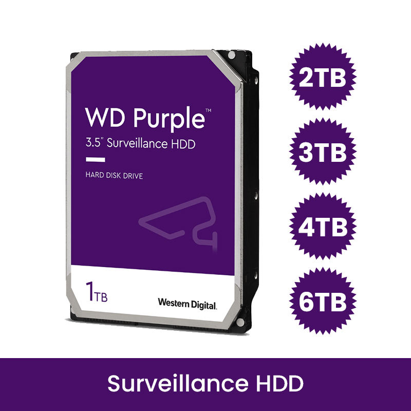 Wholesale Purple HDD 1TB 2TB 3TB 4TB 6TB 8TB 10tb Disco Duro Hard Disk Drive Purple HDD for cctv Camera DVR Used Refurbished HDD