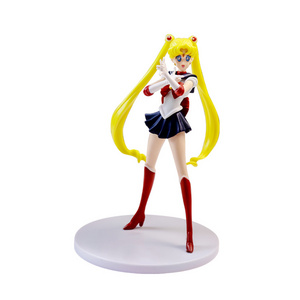 Japanese Popular Cartoon Character Sailor Moon Action Figure 3D Injection Plastic Action Figure Toy Manufacturer