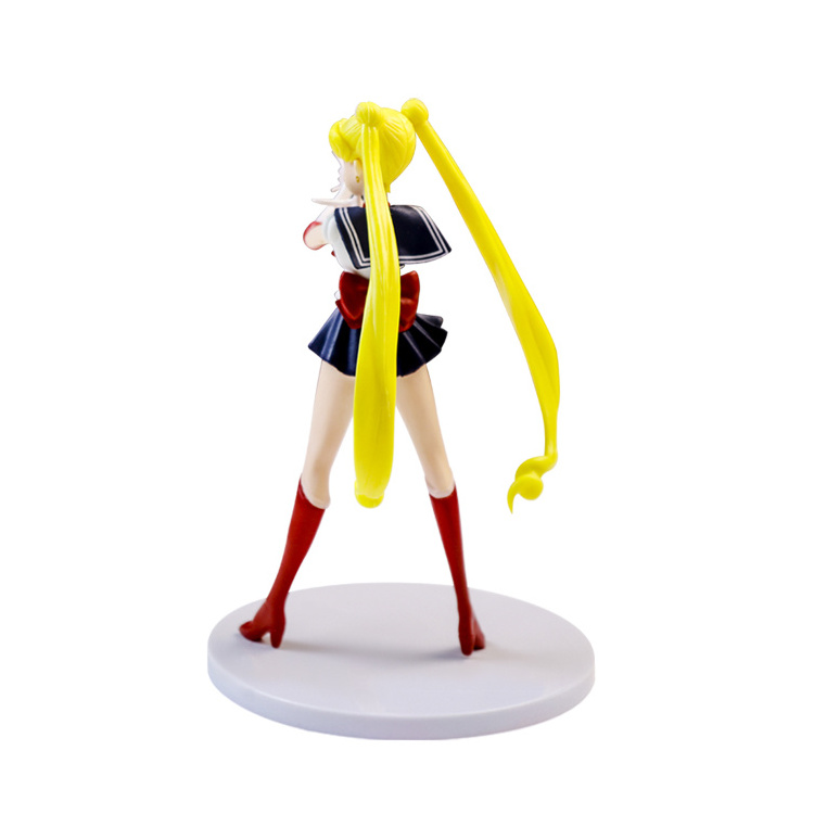 Japanese Popular Cartoon Character Sailor Moon Action Figure 3D Injection Plastic Action Figure Toy Manufacturer