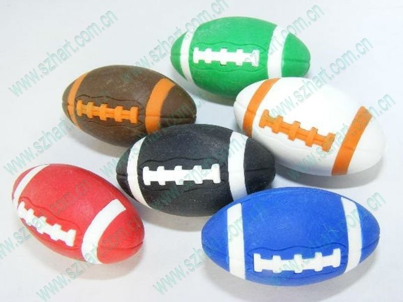 Promotional Gift Creative Stationery Mini Baseball Keychain Shape Custom 3D Cute Toy Rubber Eraser