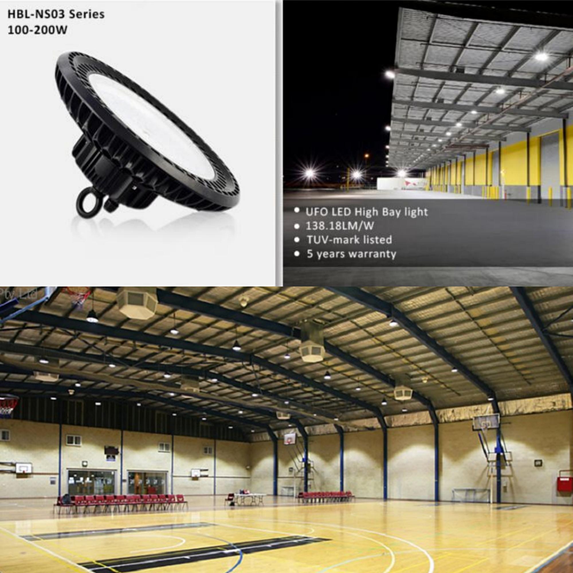 50W 100W 150W 200W UFO High Bay Light Workshop Warehouse Industrial Garage IP65 LED High Bay Lamp