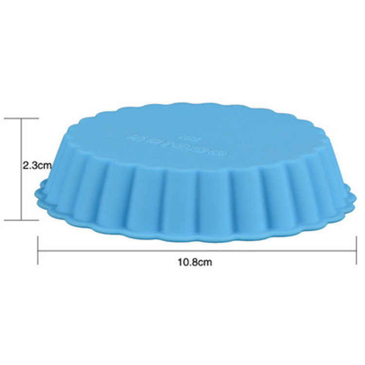 Factory price food grade silicon mini cake muffin mold non stick round liner silicone baking tray