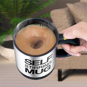 P1396 400ml Stainless Steel Coffee Mug For Stir Coffee Milk Self Stirring Mug Auto Mixer Mixing Cup