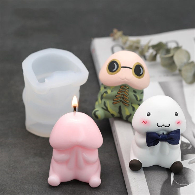 Aromatherapy candle handmade Lovely Penis silicone resin mold for candles