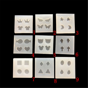 P1275 Mix Shapes Triangle Stud earring Silicone Resin Casting Mold for Epoxy Resin Jewelry Making Earring Pendant DIY Crafts