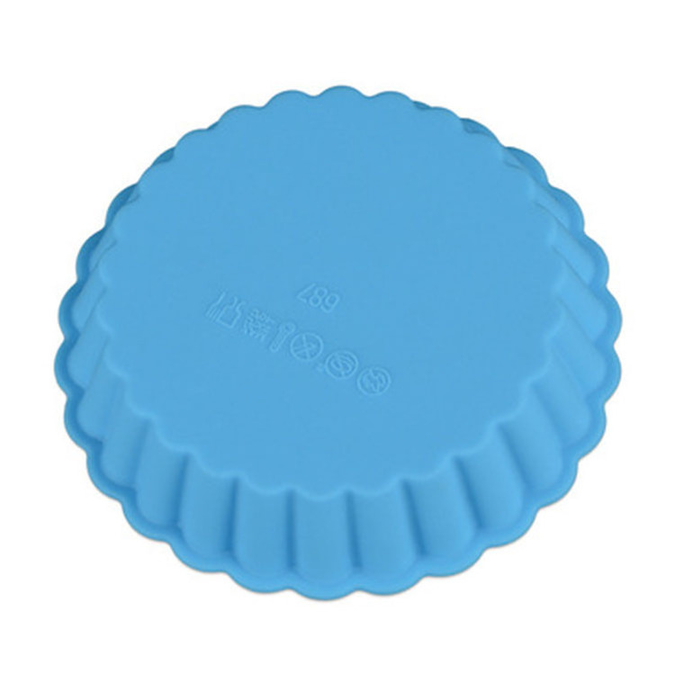 Factory price food grade silicon mini cake muffin mold non stick round liner silicone baking tray