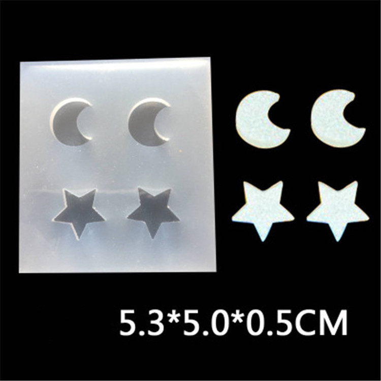 P1275 Mix Shapes Triangle Stud earring Silicone Resin Casting Mold for Epoxy Resin Jewelry Making Earring Pendant DIY Crafts