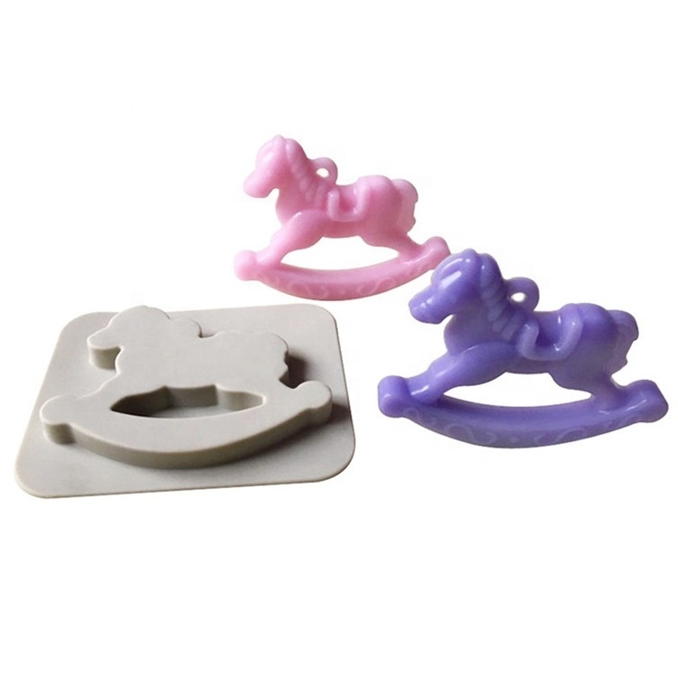 Korea 4 Cavity Trojan horse Candle wax mold Non stick soap molds for soap making gypsum mold silicone