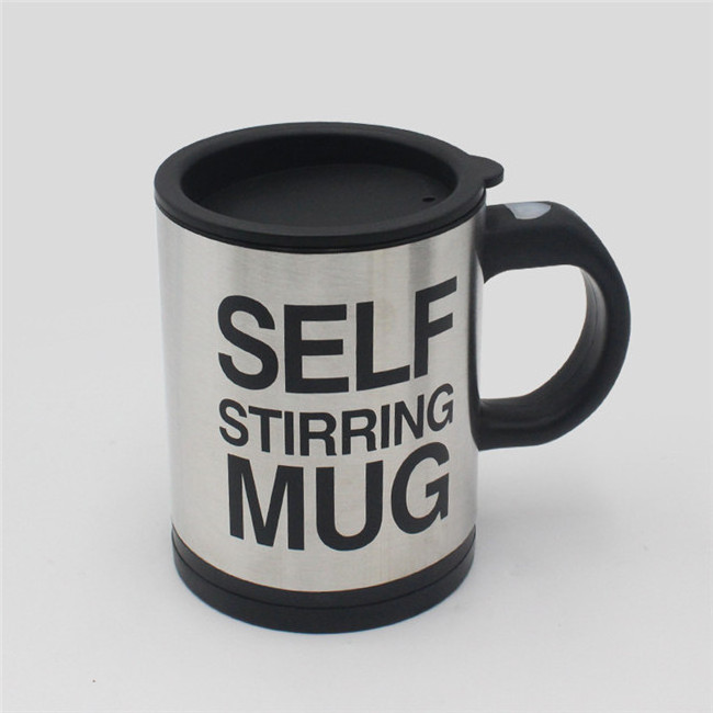 P1396 400ml Stainless Steel Coffee Mug For Stir Coffee Milk Self Stirring Mug Auto Mixer Mixing Cup