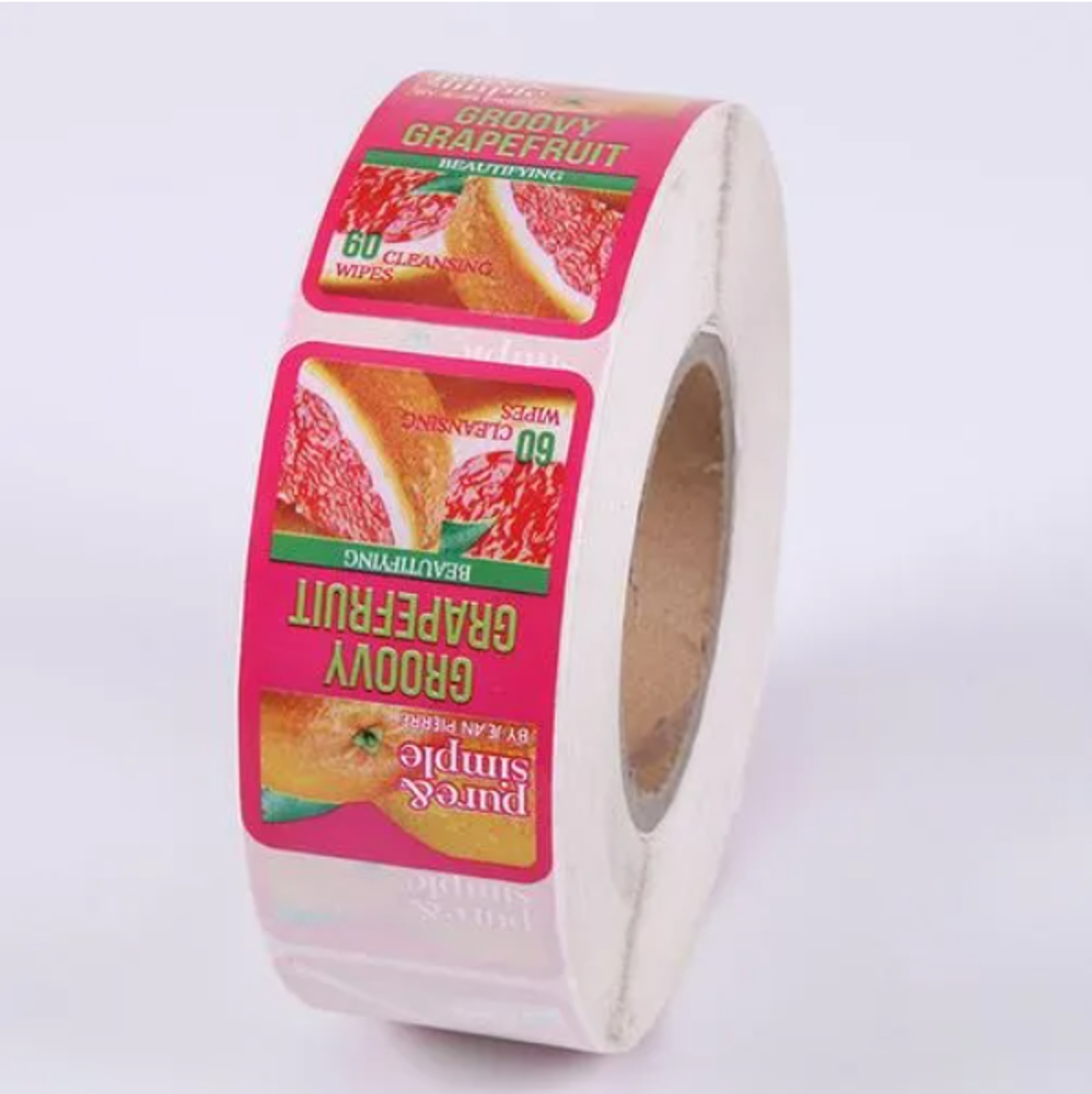 Custom biodegradable freezer/food safe moisture resistant sticker labels packaging labels printing logo stickers