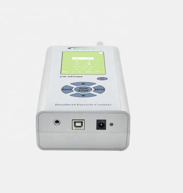 Portable Handheld Air Quality Detector Digital Laser Airborne Particle Counter with Battery Power