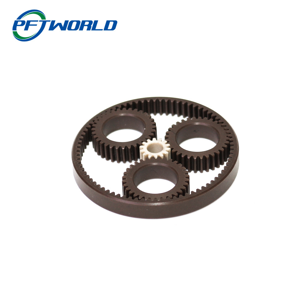 Custom Precision Machining Nylon Small Brass Aluminum Rack And Pinion CNC Plastic Planetary Gear Milling Parts Works