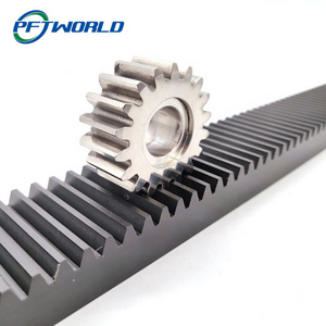 Custom Industrial Aluminum Nylon Plastic Stainless Steel Straight gear Rack and pinion system manufacturer fabrication design