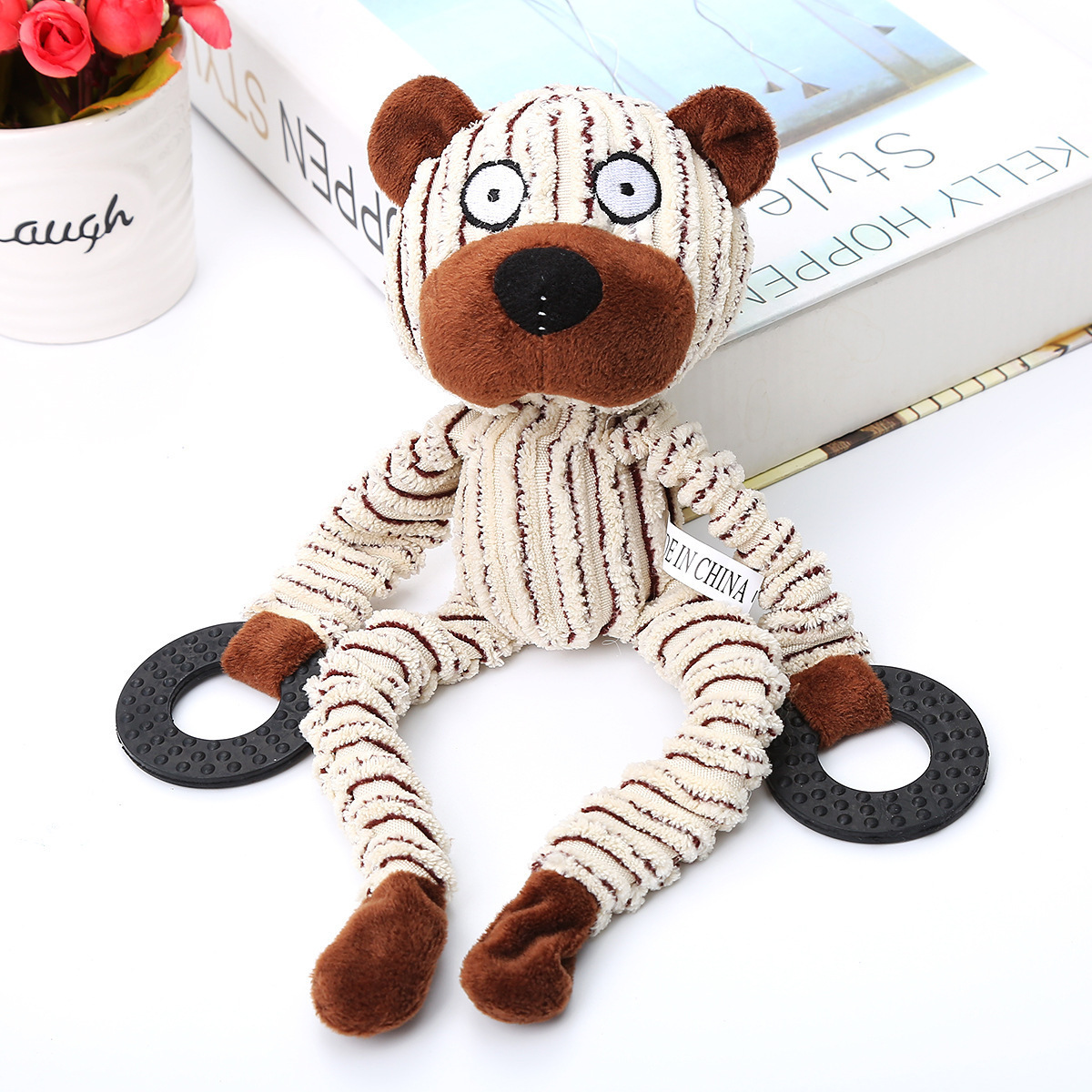 Electric Soothing Plush Play Heart Beat Sleep Anxie Love Soothe Anxiety Behavioral Aid Pet Dog Toy Plush Puppy Stuff Toys