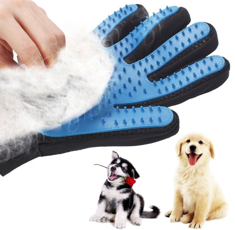 Pet Glove Cat Grooming Glove Cat Hair Deshedding Brush Gloves Dog Comb for Bath Clean Massage Hair Remover Brush