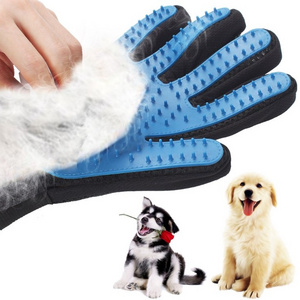 Pet Glove Cat Grooming Glove Cat Hair Deshedding Brush Gloves Dog Comb for Bath Clean Massage Hair Remover Brush