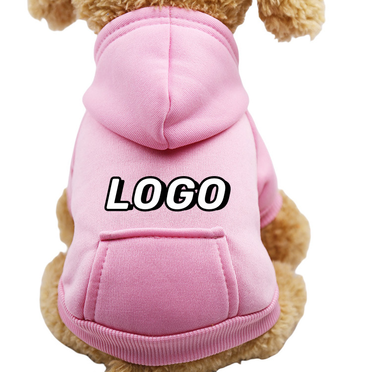 Hot Sale One PCS Customize Logo Puppy Custom Pet Clothes Clothing Pet Dog Clothes Apparel Blank Dog Clothing Hoodie