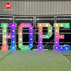 Changing color Giant led light up marquee letters numbers for birthday party supplies