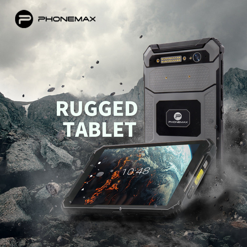 Phonemax T1 rugged tablet 8 inch 12100mAh Large battery Android system 4g Car tablet cheap rugged tablet pc