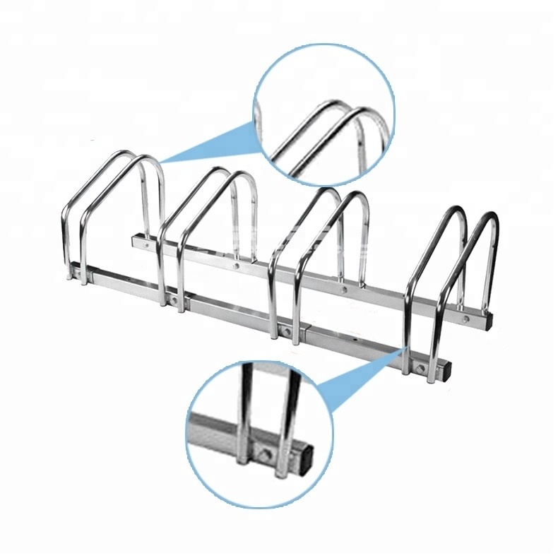 Metal Floorbitch Mounted Bike Rack Solid Easy Assembly Bicycle Parking Display Stand