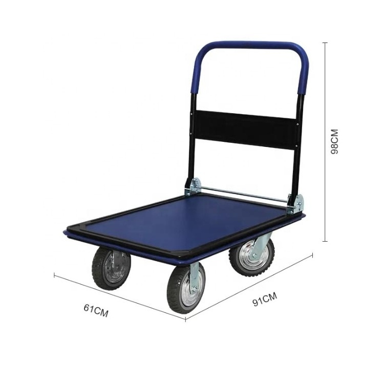 Hot sale folding portable steel trolley Multi-functional fashion trolley carts Platform Trolley