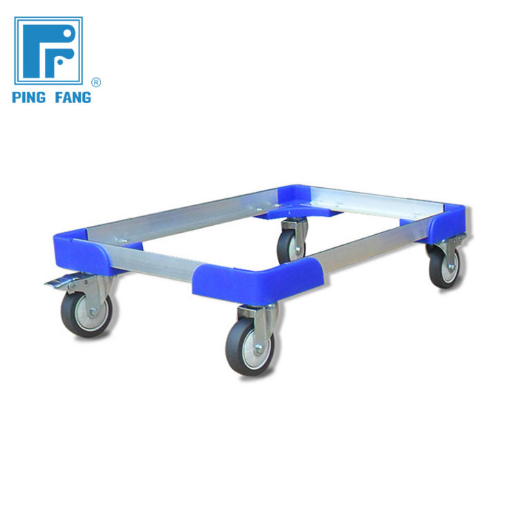 Hot sale Easy Moving Dolly For Box Crate Container Plastic Garden Heavy Duty Dolly Cart