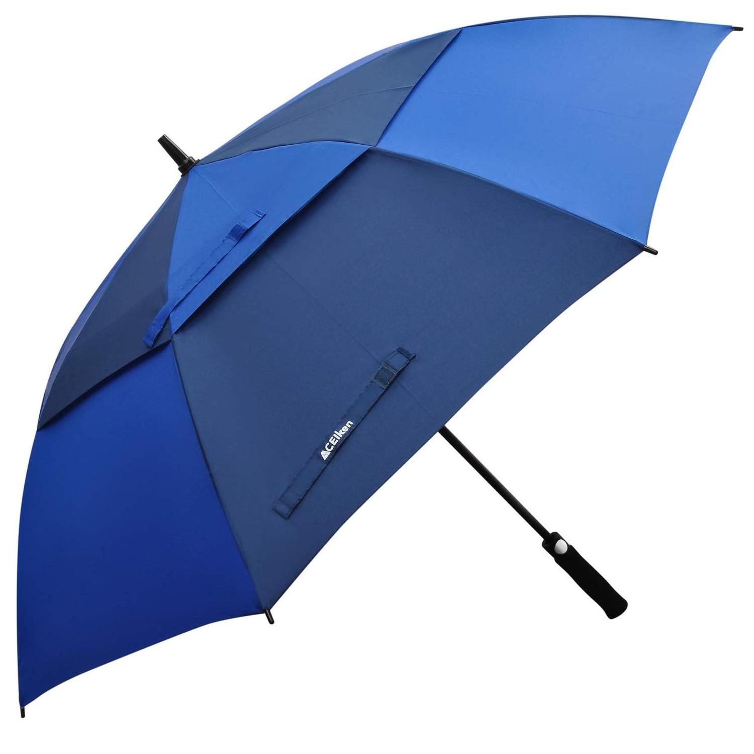 Custom Golf Umbrella Large 58/62/68 Inch Automatic Open Double Golf Umbrella ExtraWaterproof for Men and Women