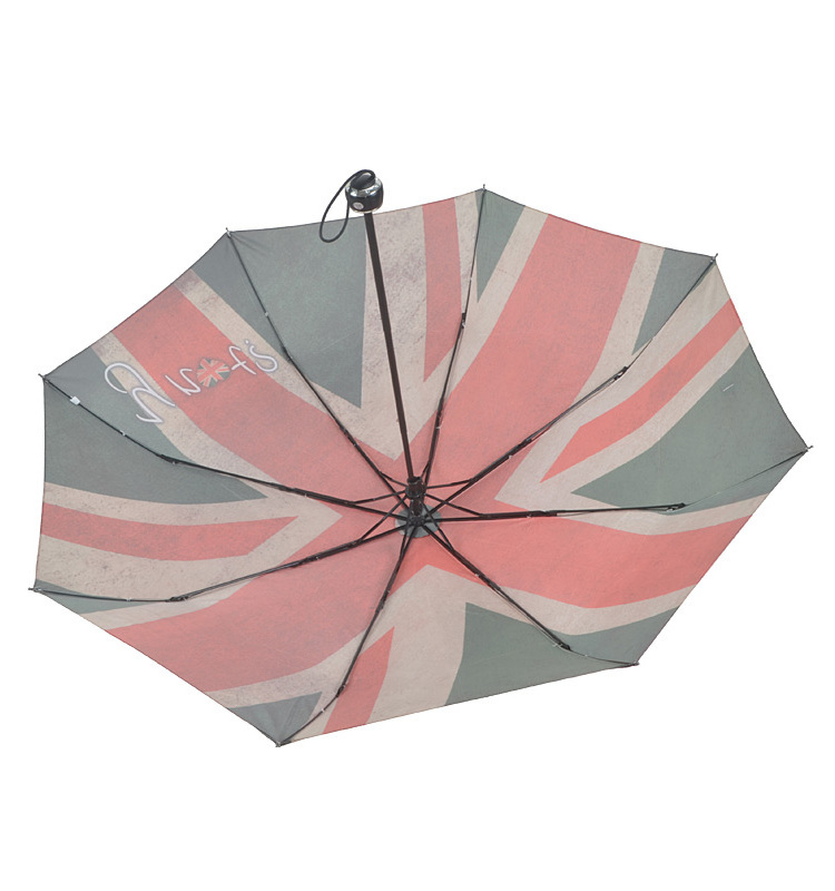 Cheap Promotional 3 Fold British Uk Flag Union Jack Umbrella