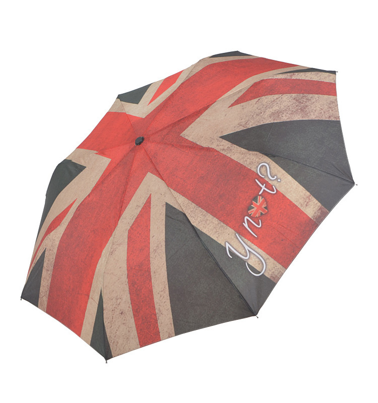 Cheap Promotional 3 Fold British Uk Flag Union Jack Umbrella