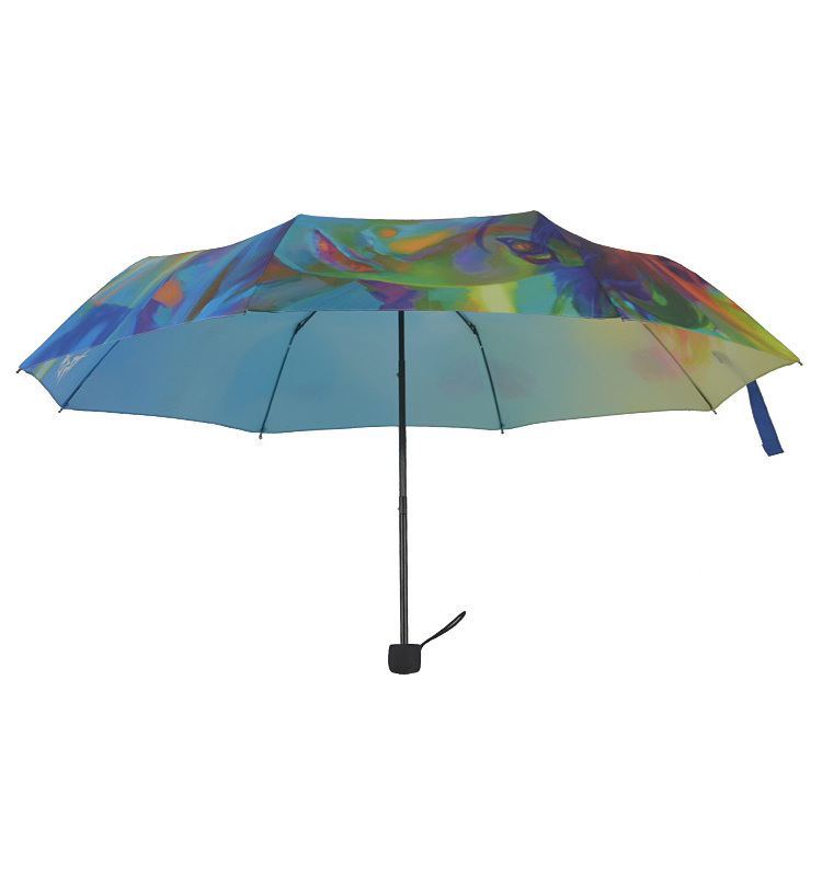 Custom Size Photo Print 3 Foldable Umbrella Outdoor Parasol Compact Rain Folding Umbrella for Kids