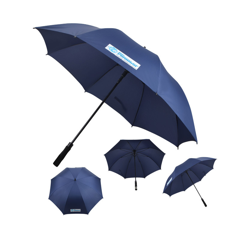 Custom Factory Price Paraguas Sombrillas Fiberglass Straight Golf Size Rain Umbrella