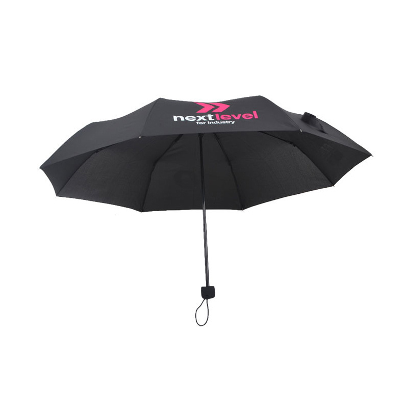 21 Inch Manual Open Logo Printing Low Cost Paraguas Plegable Fold Umbrella