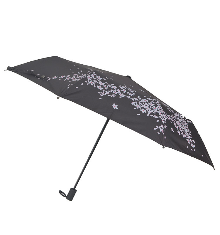 3 Fold Manual Compact Travel Folding Beautiful Change Color When Get Rain Wet Magic Color Changing Umbrella