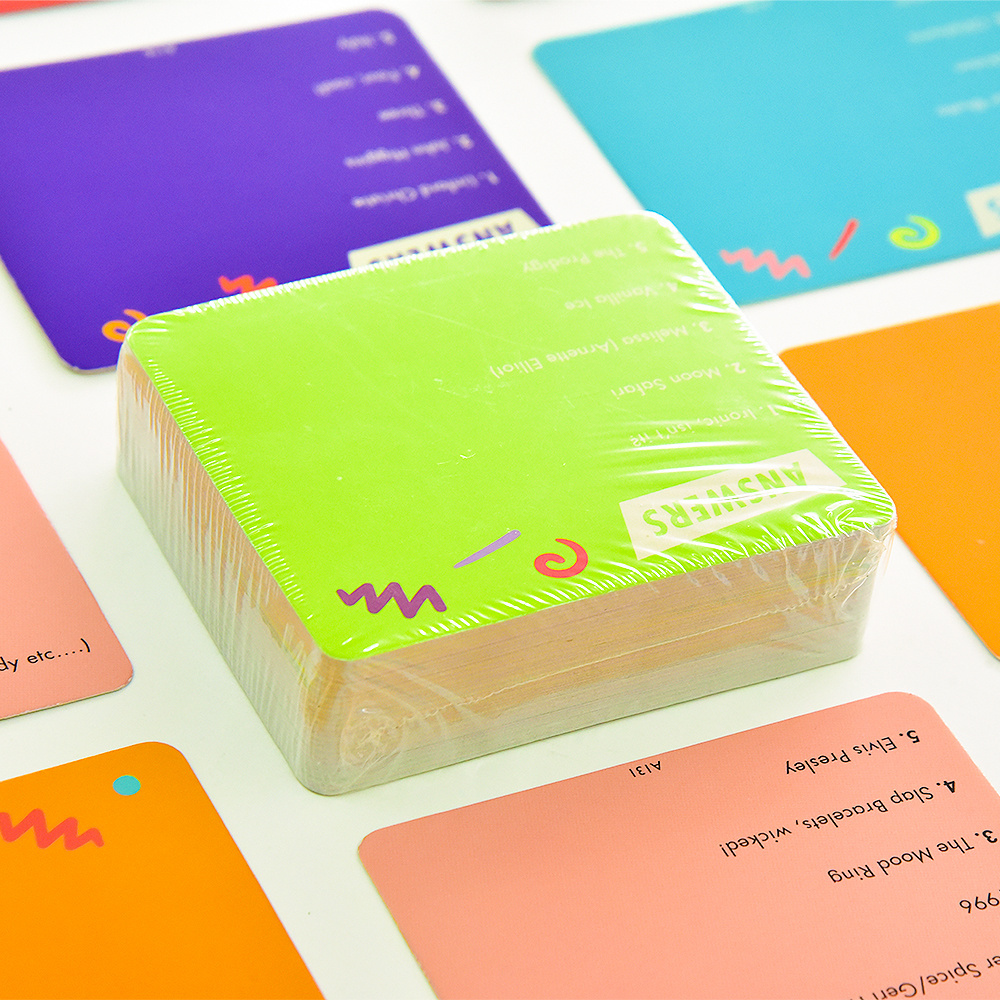 Printing Custom Game Cards Personalized Conversation Game Cards for Friends and Groups