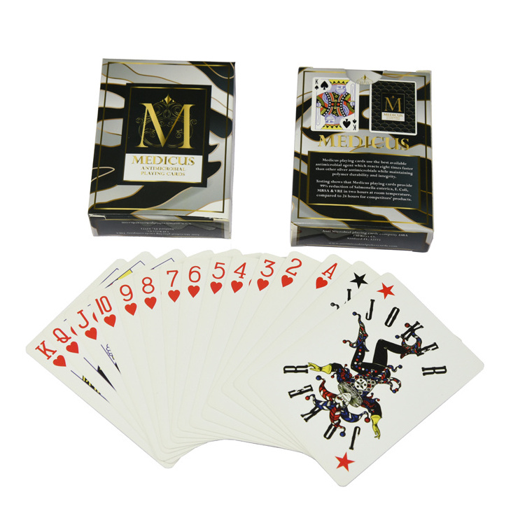 Wholesale Customised High Quality 24K Poker Game Deck Gold Foil Playing Card