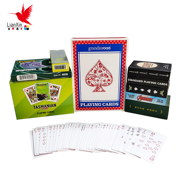 Custom Printing Playing Cards Game Poker Paper 57*87mm/63*88mm or Custom Size