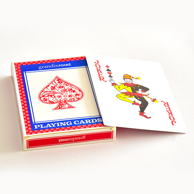 Custom Designed Large Size 17.8*12.8cm Poker Deck Playing Cards with Logo Game Paper Playing Cards