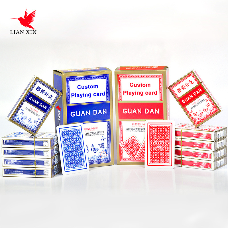 High Quality Custom Printing Playing Card Set 10 Pack Red Blue Poker Flash Cards with Custom Logo Wholesale Custom Game Cards