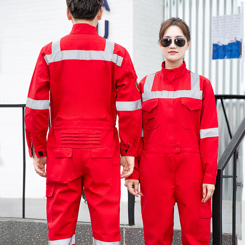 Fire-proof Antistatic Custom Made Coverall Workwear Coverall Uniform Design Fr Fire Resistant Clothing For Men