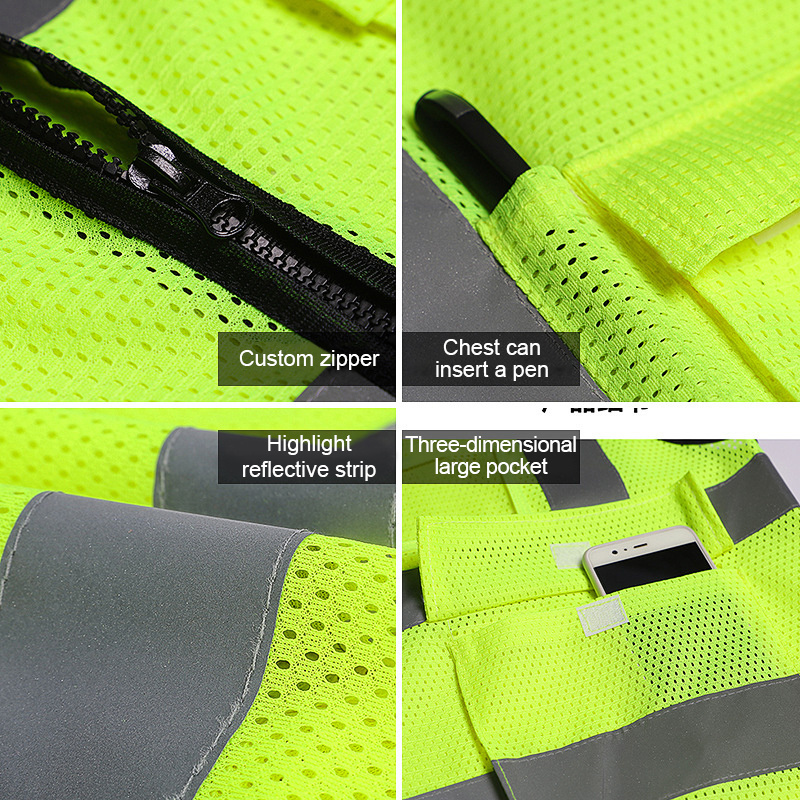 Chaleco De Seguridad Wholesale Engineer Construction Reflective Safety Clothing Clothes Workwear High Visibility Reflective Vest