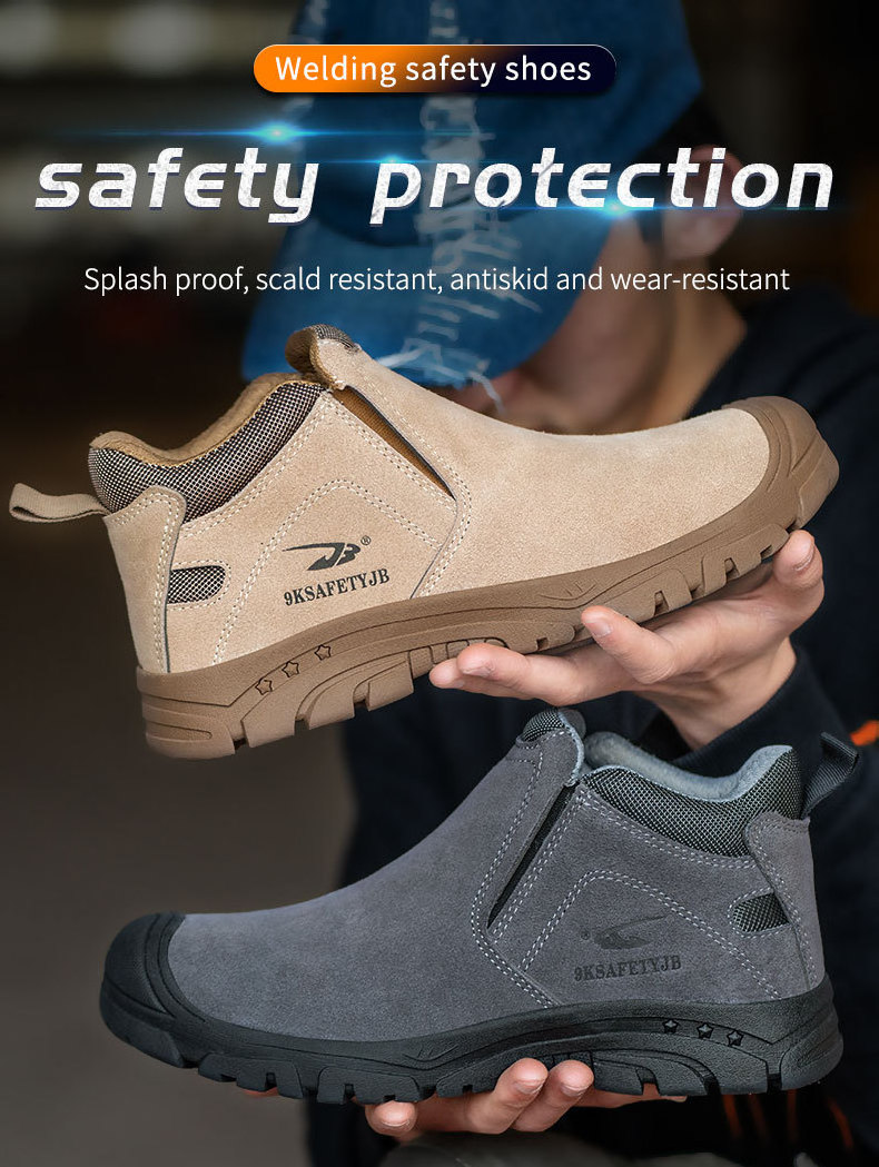 Light Work Cat Shoes  Botas De Seguridad Industrial Trabajo Para Hombre Men Safety Shoes Boots  With Steel Toe Cap