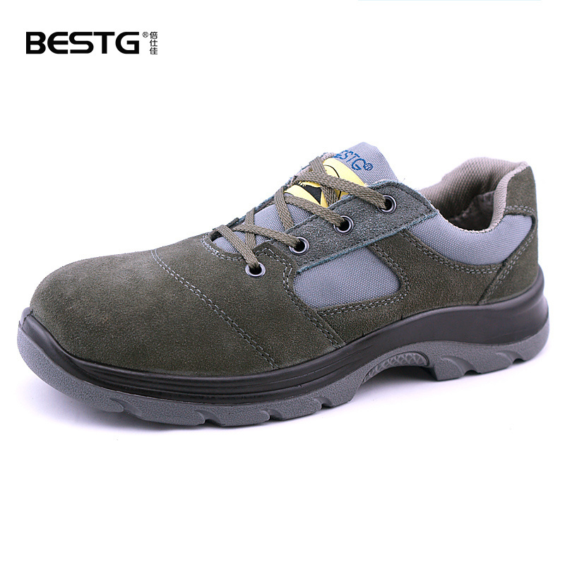 BESTG Oil Water Resistant Anti Slip Work Shoes Steel Toe Puncture Proof Men Industrial Groundwork Safety Shoes Boots