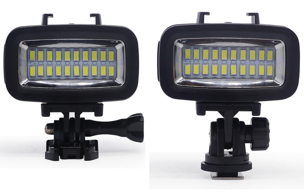 High Quality Underwater 40 meters 700LM Gopros Diving Video LED Light for Go pro, SJCAMs and Other Cameras