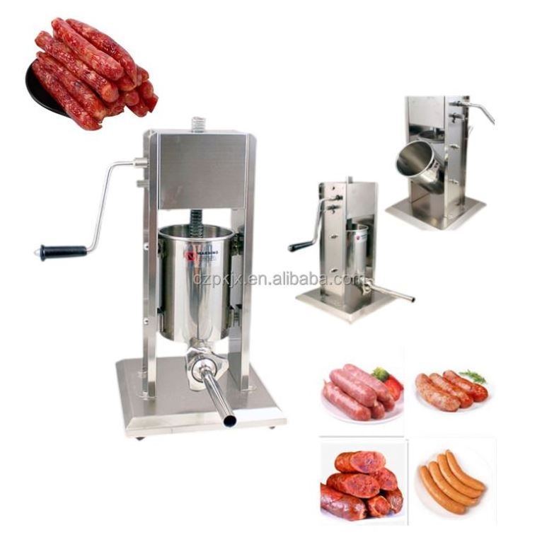 New Vertical Manual Sausage Filling Machine Easy Operation Household Sausage Stuffer for Restaurant and Manufacturing Plant